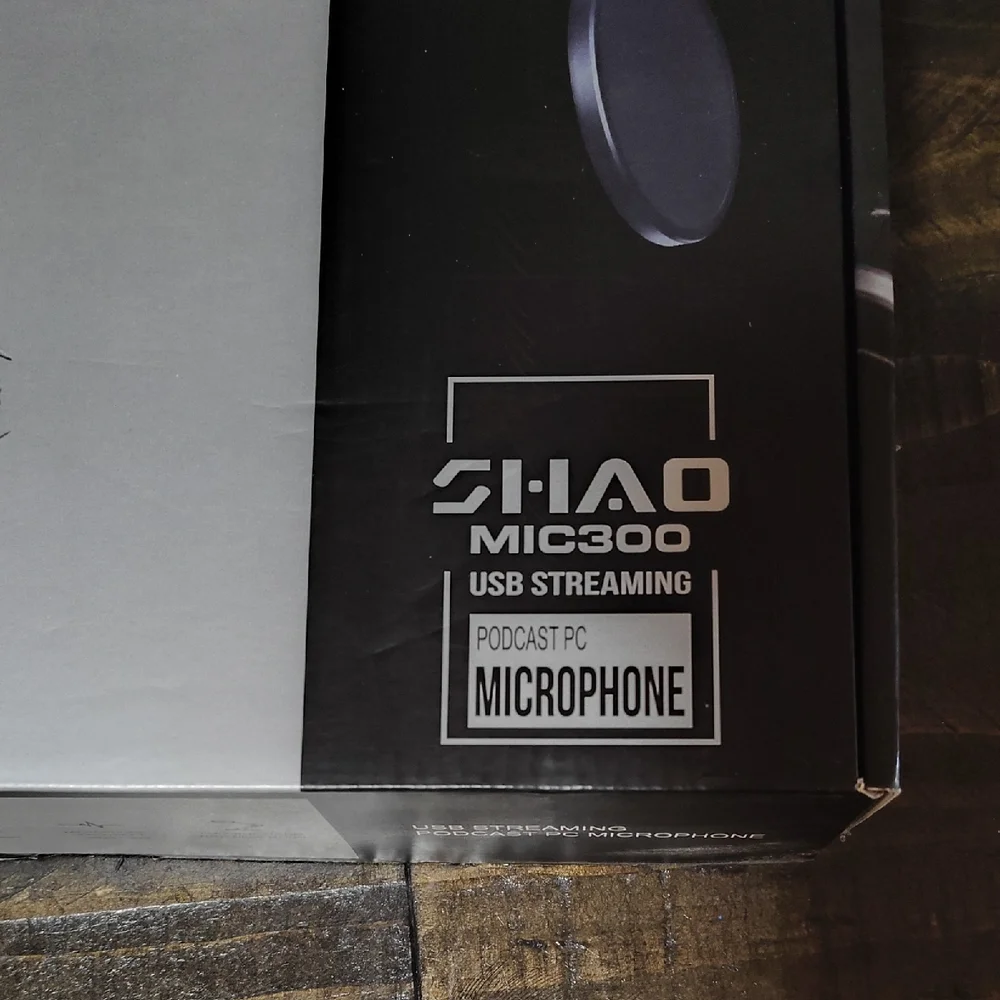 Black USB Streaming Microphone